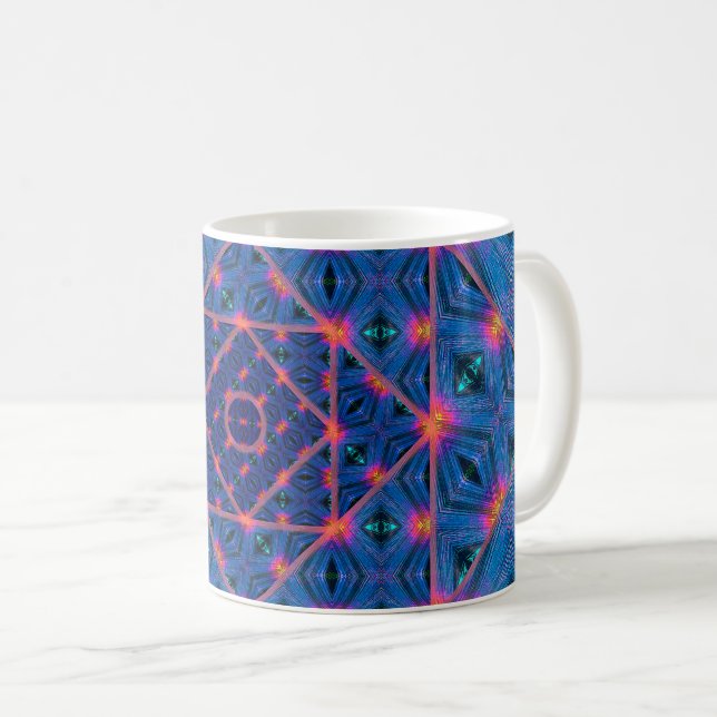 Mug Yeux de machine bleue (Devant droit)