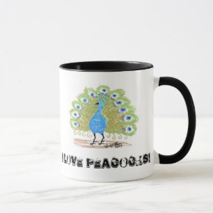 Mug Yeux de paon d'Inde par Wendy C. Allen