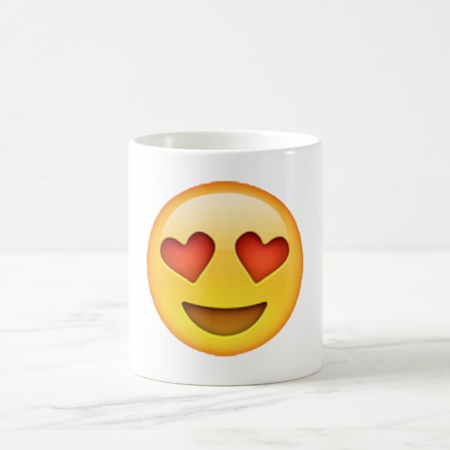 Mug Yeux en forme de coeur - Emoji (Centre)