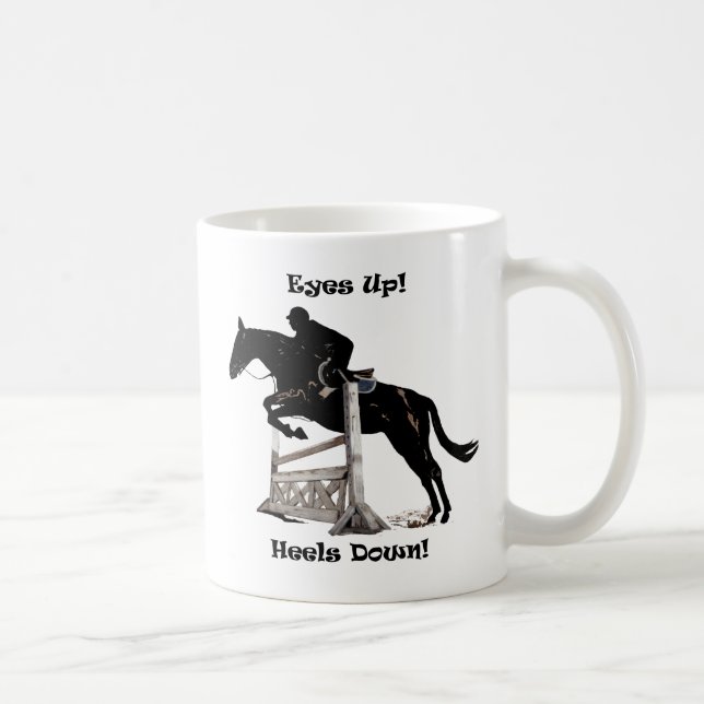 Mug Yeux ! Talons vers le bas ! Cheval (Droite)