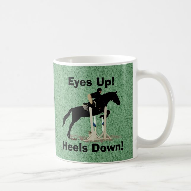 Mug Yeux ! Talons vers le bas ! Pullover de cheval (Droite)