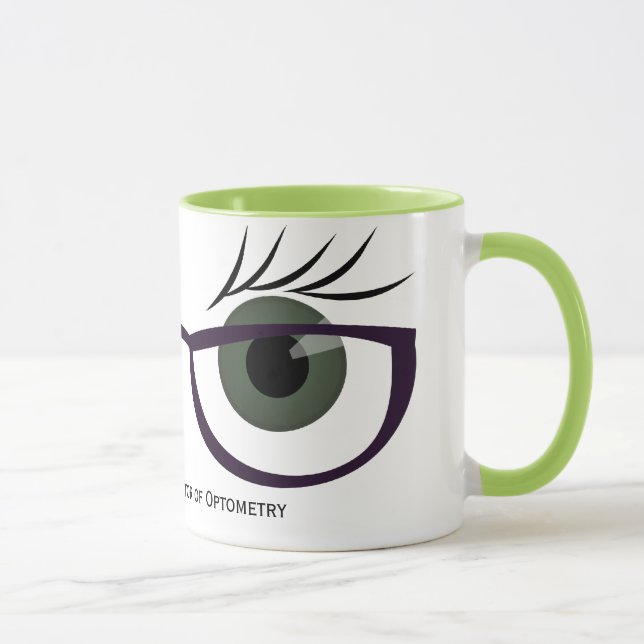 Mug Yeux verts et lunettes (Droite)