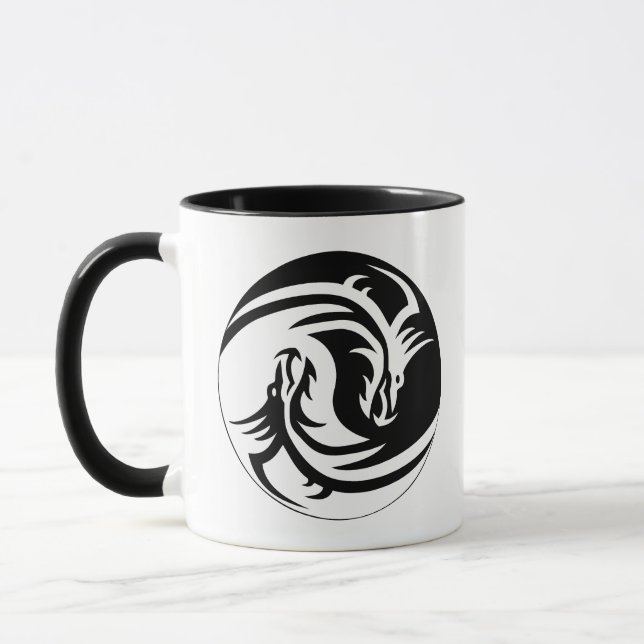 Mug Yin et Yang Dragon Head (Gauche)