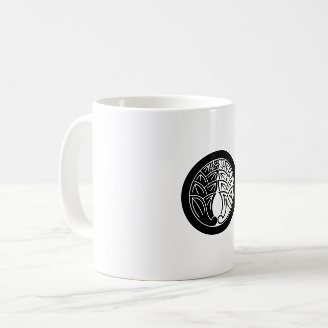 Mug Yin et yang embrassant des gingembres japonais en  (Devant gauche)