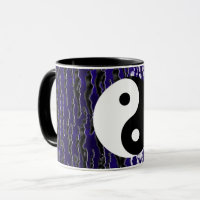 Yin Yang Bleu Tranquillité Énergie Zen