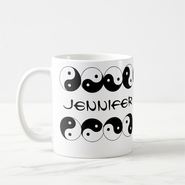 Mug Yin Yang Noms Symboles de rotation (Gauche)