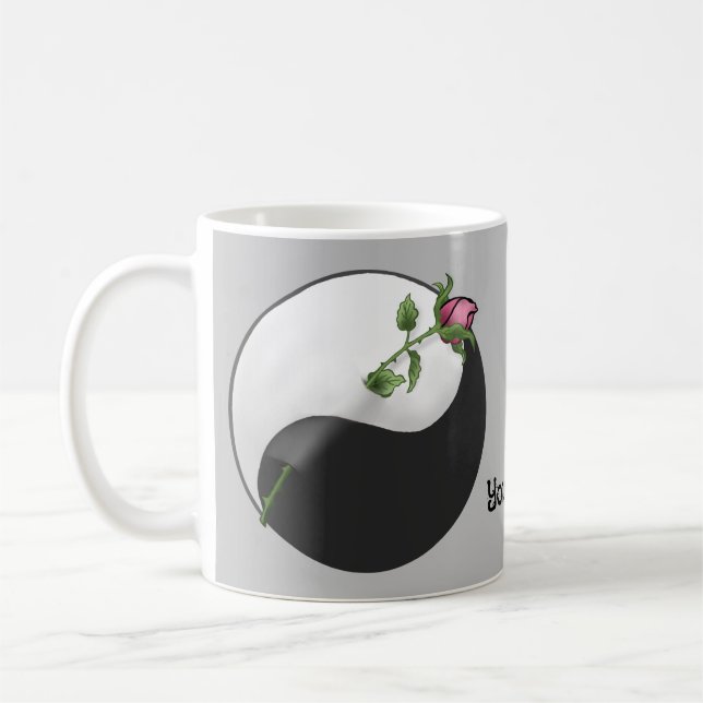 Mug Yin Yang Rose (Gauche)