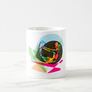 Mug Yoga Abstrait coloré Pose Fitness et bien-être