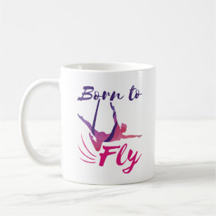 Mug Yoga Aérien soies Né pour voler