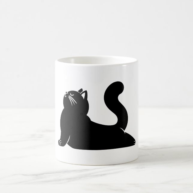 Mug *Yoga de chat #17 Art numérique (Centre)
