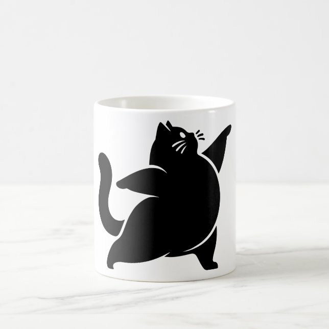 Mug *Yoga de chat #19 Art numérique (Centre)