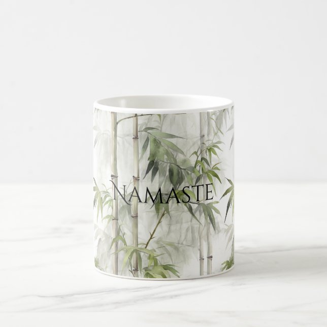 Mug Yoga de pleine conscience en bambou vert (Centre)