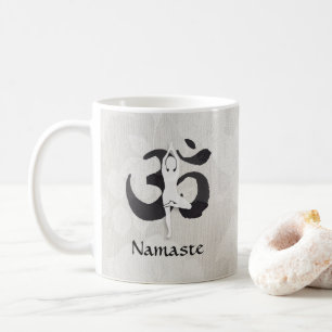 Mug YOGA Instructeur d'aquarelle méditation Pose Om SI