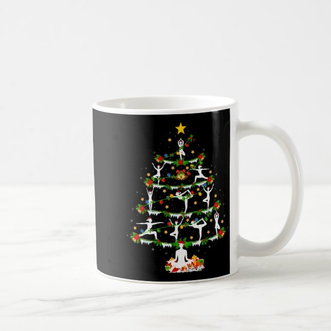 Mug Yoga Lover Xmas Lighting Yoga Christmas Tree  (Droite)