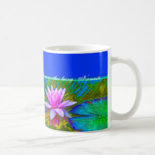 Mug Yoga Namaste - citation de Bouddha de fleur de