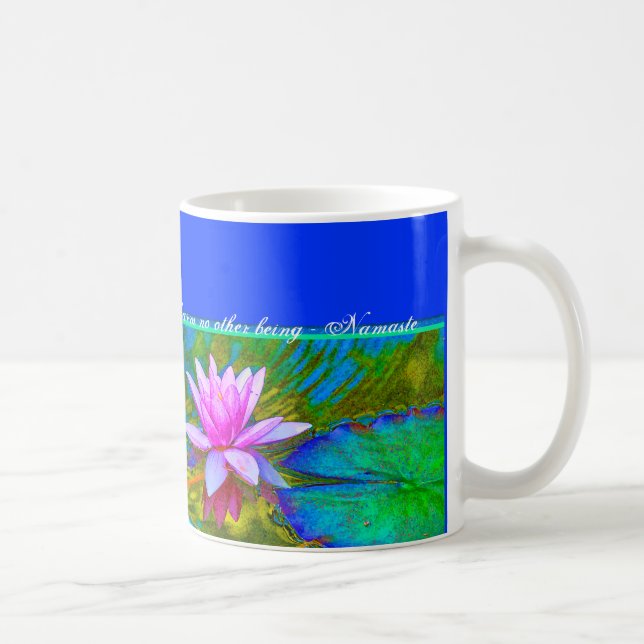Mug Yoga Namaste - citation de Bouddha de fleur de (Droite)