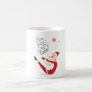 Mug Yoga Noël Père Noël pose Yoga