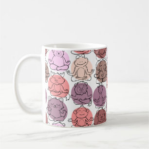 Mug Yoga pose motif Yoga sans couture motif 31