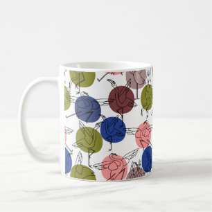 Mug Yoga pose motif   Yoga sans couture motif 34