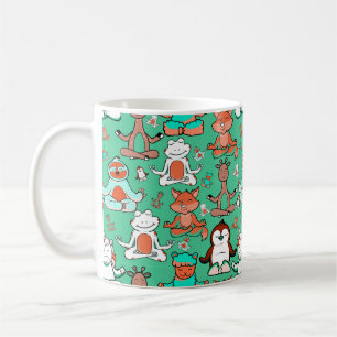 Mug Yoga pose motif Yoga sans couture motif 53