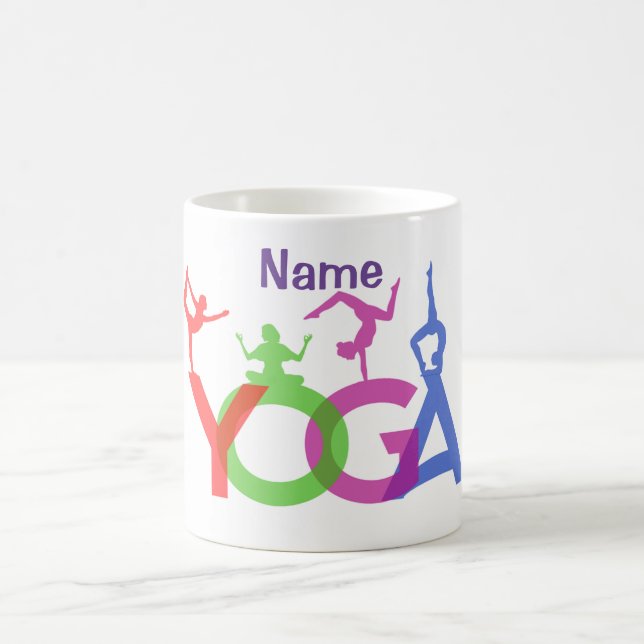 Mug Yoga Poses Silhouettes Thunder_Cove (Centre)