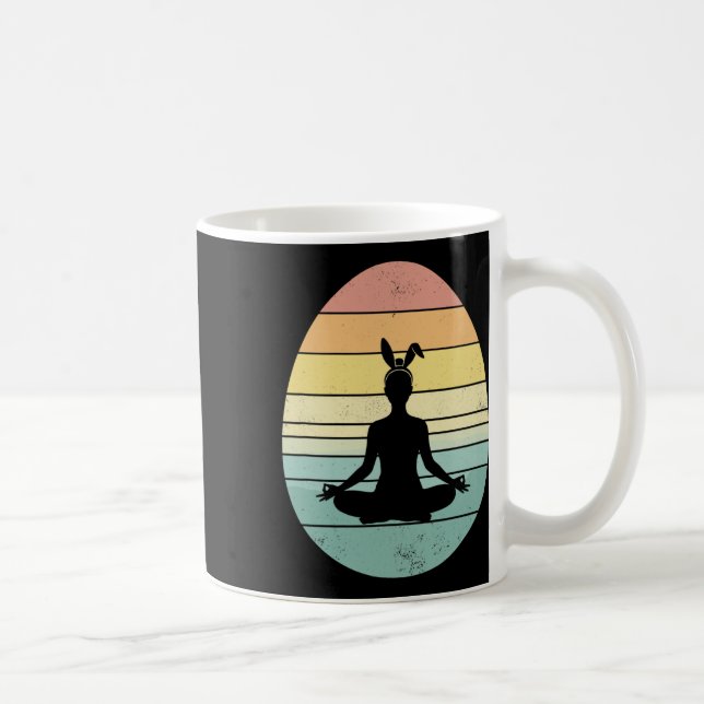 Mug Yoga rétro Oeuf de Pâques Journée de Pâques Médiat (Droite)