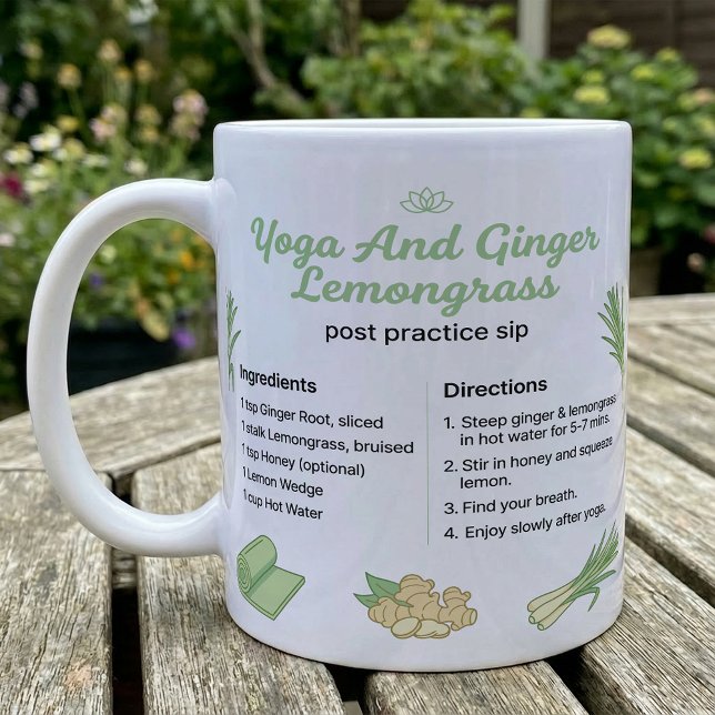 Mug Yoga Tea Recipe Ginger Lemongrass (Créateur téléchargé)