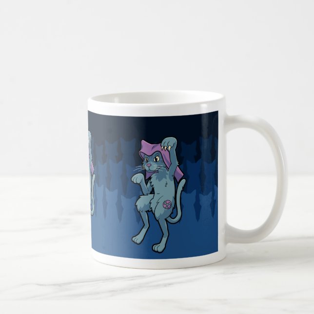 Mug Yokai japonais Bakeneko - Chat dansant (Droite)