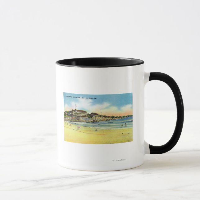 Mug York Beach Vue de Young's Hotel and Union (Droite)