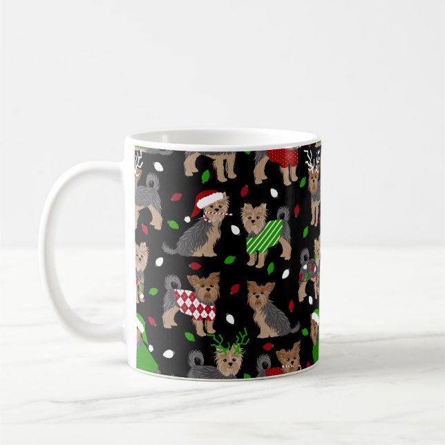 Mug Yorkie Christmas Yorkshire Terrier Dog (Gauche)