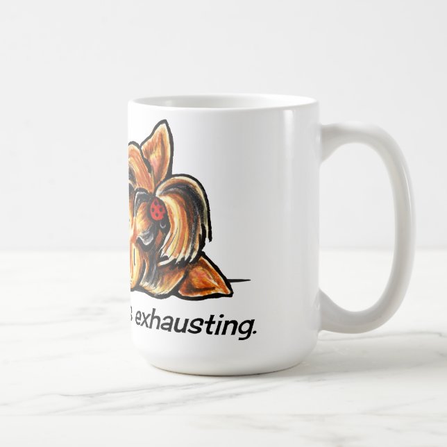 Mug Yorkie Etre Adorable Hors-Leash Art™ (Droite)