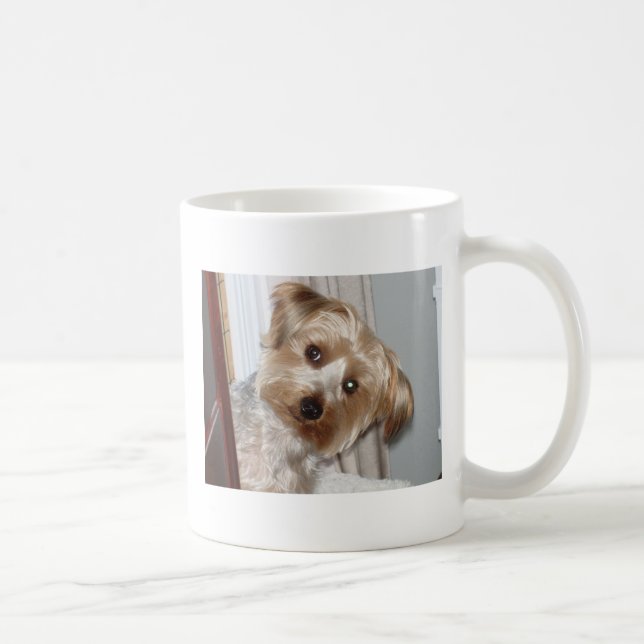 Mug Yorkie Pékin autour du coin (Droite)