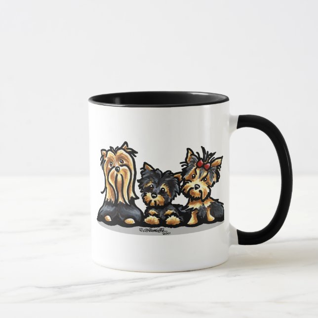 Mug Yorkie Trio (Droite)