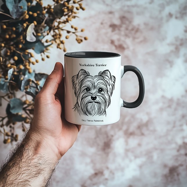 Mug Yorkshire Terrier Portrait (Créateur téléchargé)