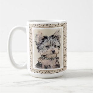Mug Yorkshire Terrier Puppy Peinture Chien original