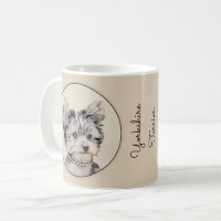 Yorkshire Terrier Puppy Peinture Chien original
