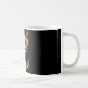 Mug Yorkshire Terrier Reindeer Santa Hat Noël Lumières
