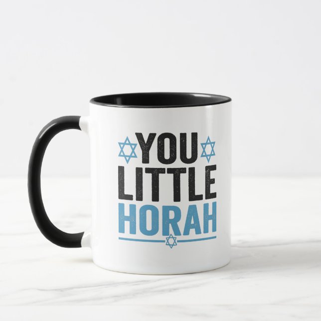 Mug You Little Horah Hanukkah Funny Jewish Saying Gift (Gauche)