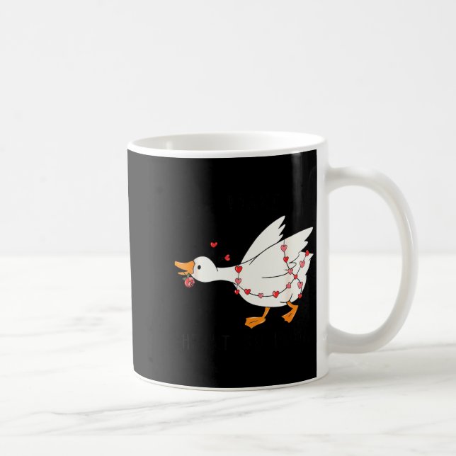 Mug You Make My Heart Go Honk Funny Goose Valentine  (Droite)