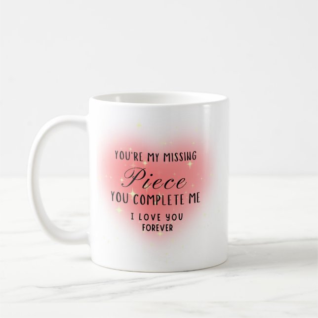 Mug You’re My Missing Piece Personalize (Gauche)