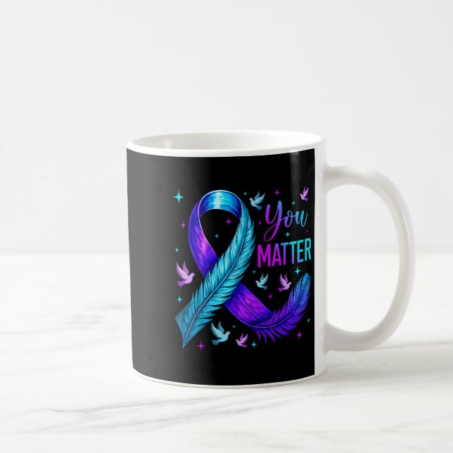 Mug You Ribbon Bird Suicide Prevention Awareness  (Droite)