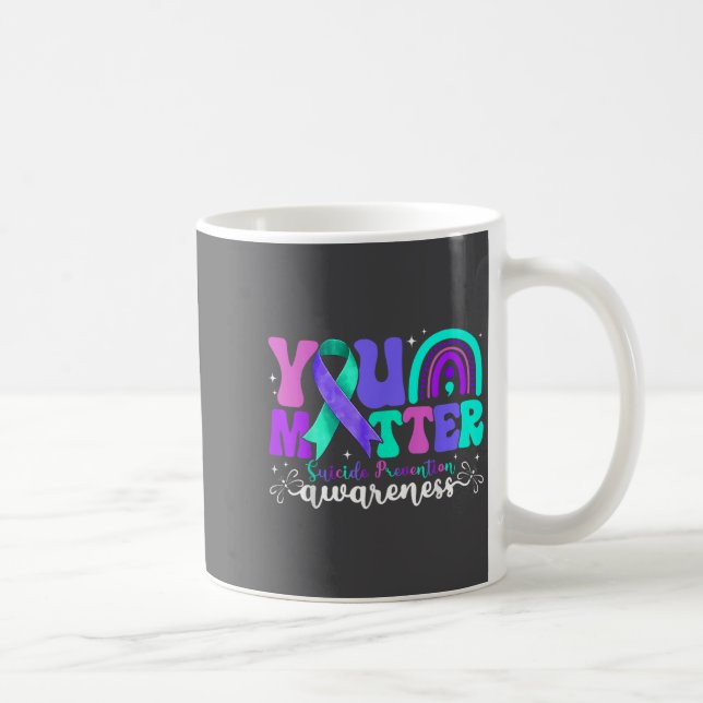 Mug You Suicide Prevention Awareness Teal &amp; Purple (Droite)