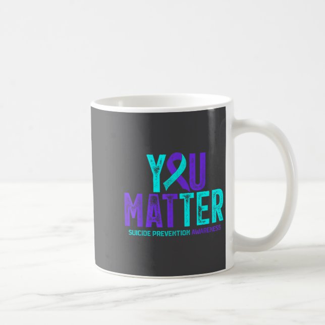 Mug You - Suicide Prevention Teal Purple Awareness Rib (Droite)