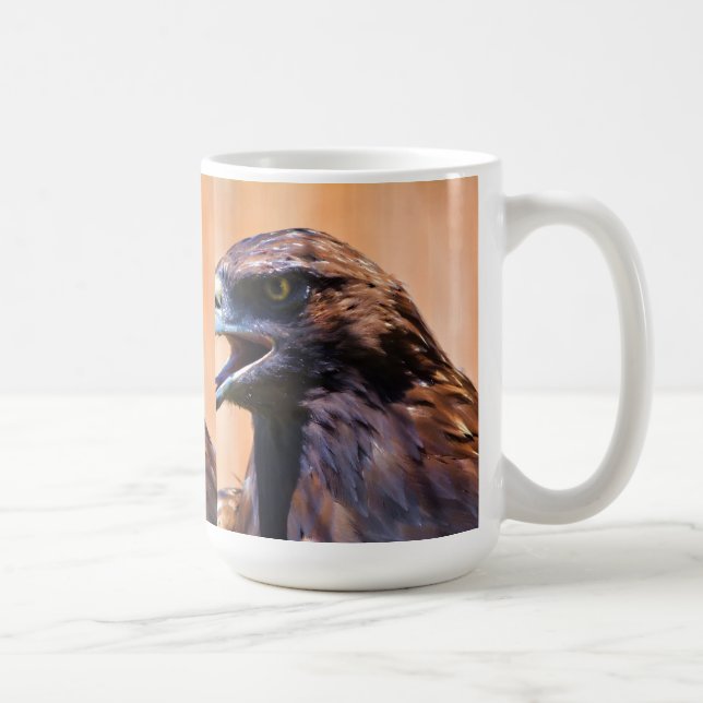 Mug Young Bald Eagle et Sunlight Wildlife Art (Droite)