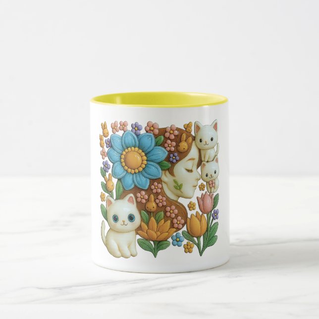 Mug Young girl in a magical world (Centre)