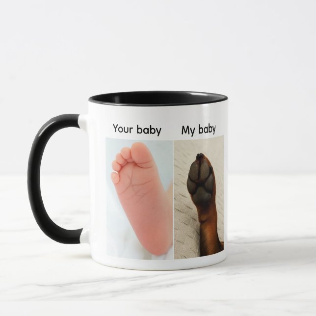 Mug Your Baby vs My Baby Dog Paw Meme (Gauche)