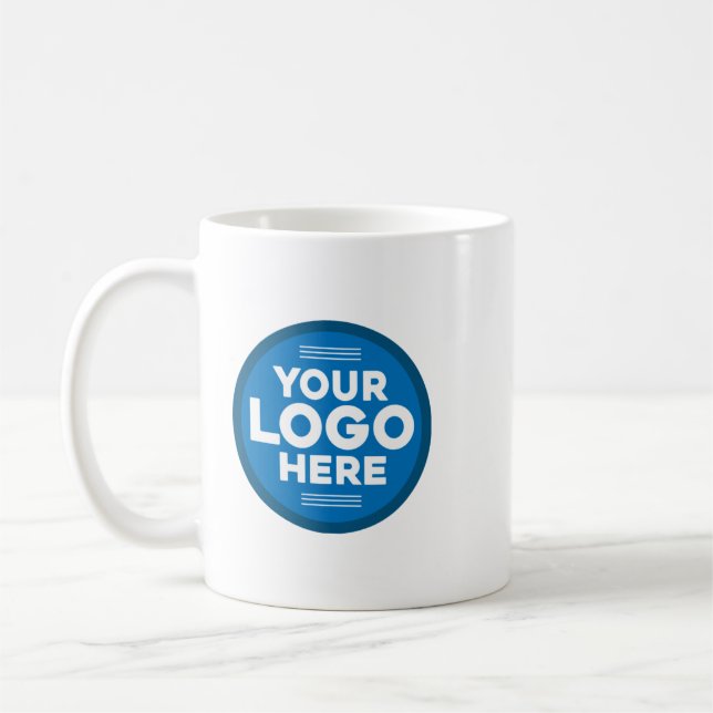 Mug Your logo here Custom Business Logo Branded Coffee (Gauche)