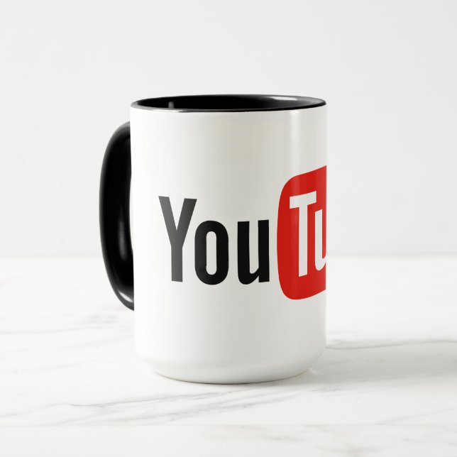 Mug YouTube de haute qualité (Devant gauche)
