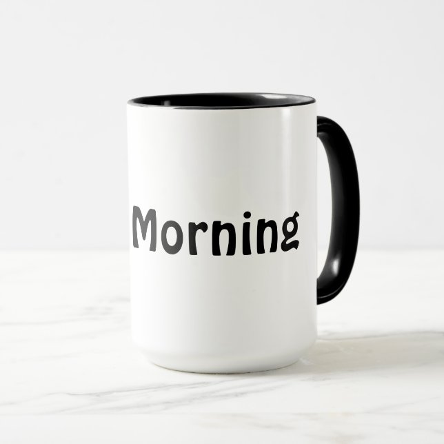 Mug Youtube de haute qualité matin (Devant droit)