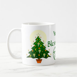 Mug Yule Blessures Yule Tree Pagan Wiccan Cup/Mug